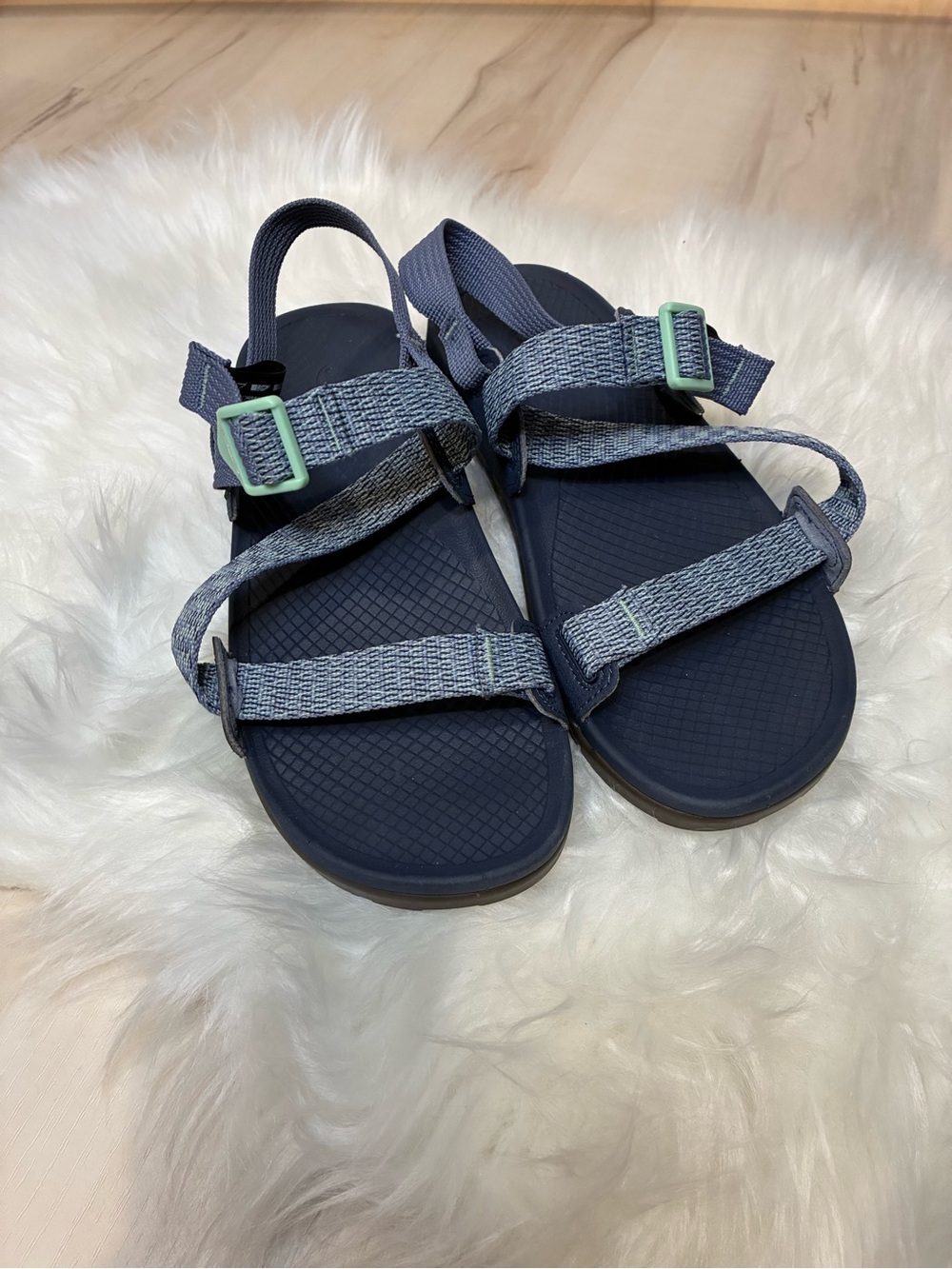 Chaco Strappy Sandals with Mint Buckles